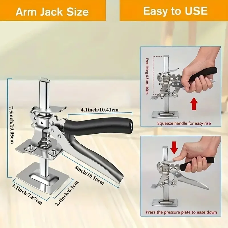 Imagem -04 - Labor-saving Multi-function Altura Ajuste Levantamento Dispositivo Suportes para Ferramenta e Drywall Levantador Parede Tile Locator Levantador