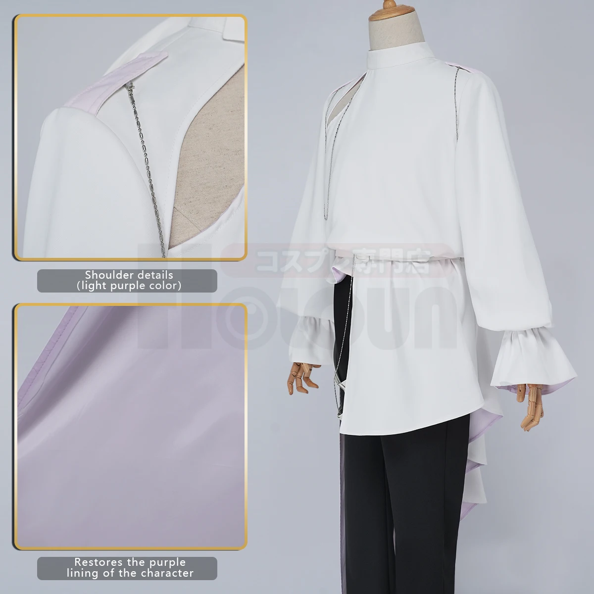 HOLOUN Alien Stage Luka Cosplay Costume White Fancy Party Tailing Shirt Pants Carnival Uniforms Christmas New Year Gift