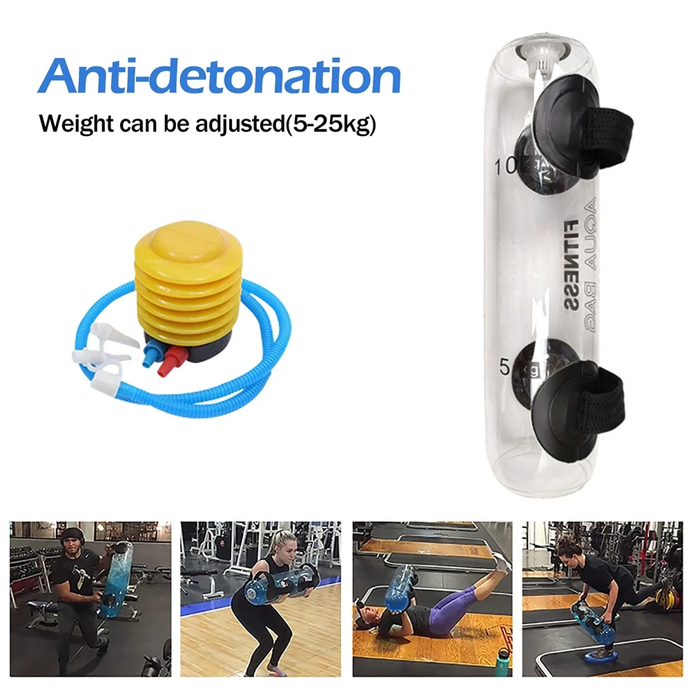 ABME حقيبة المياه تحمل الوزن رفع الأثقال الأساسية تدريب القوة التمارين كمال الاجسام التمارين أداة رياضية محمولة