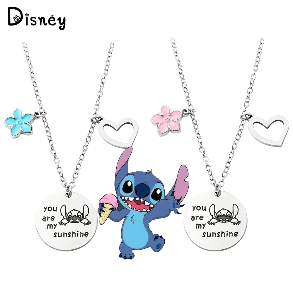 Disney Lilo And Stitch Necklace Creative Stitch Pendant Necklace Charm Jewelry Fashion Accessories for Fans High Quality Gifts