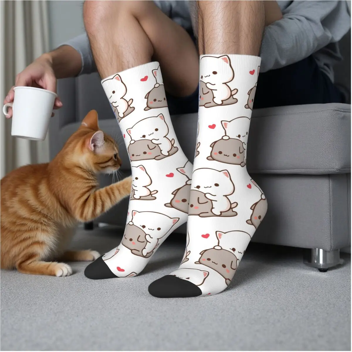 

Bear And Panda Bubu Dudu Balloon Socks Harajuku Super Soft Stockings All Season Long Socks for Man's Woman's Birthday Present