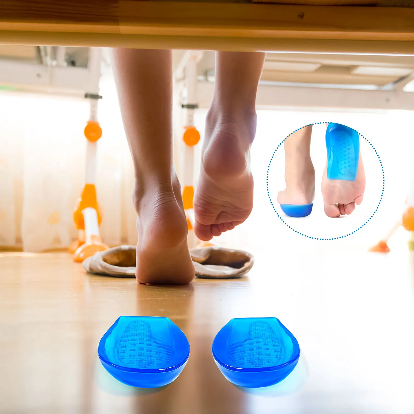 

Heel Booster Insert Silicone Foor Support Cushion Cup Pads Cushions Insole Orthotic Cups