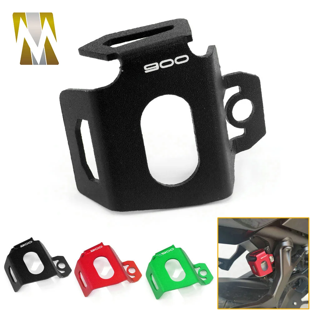 Motorcycle Accessories Aluminum Rear Brake Fluid Reservoir Guard Protector Oil Cup Cover For Kawasaki Z900 Z 900 Z-900 2018 2019