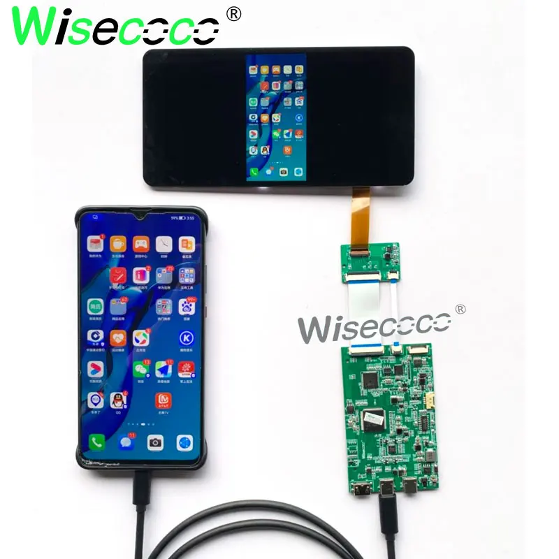 

Wisecoco Raspberry Pi 7 дюймов сенсорный экран 1920x1080 Orange Pi Android TV Box игровая коробка ЖК-дисплей USB-C плата драйвера