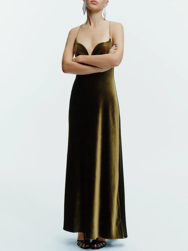 

Sweet And Comfortable Strapl Dr New Arrival Winter 2025 Faionable Long Evening Gown mid Waist No Sve Ele Sle