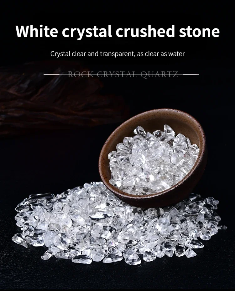 Natural High-quality White Clear Crystal Cluster Healing Stones Crystal Point Specimen Demagnetization Bowl Raw Stone Ornaments