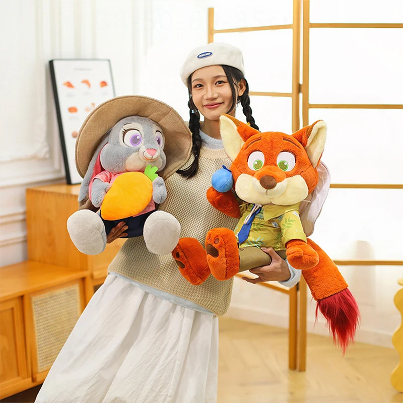

Disney 60cm Plush Toy for Kids Birthday Xmas Gift Judy Nick Fox Rabbit Costume Bear Police Officer Sweet Lightning Stuffed Doll