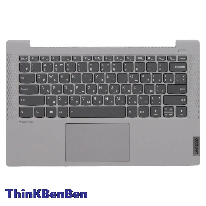 RU Rusia Keyboard perak casing atas Palmrest Shell Cover UNTUK Lenovo Ideapad 5 14 14IIL05 14ARE05 14ALC05 14ITL05 5CB0Y88531