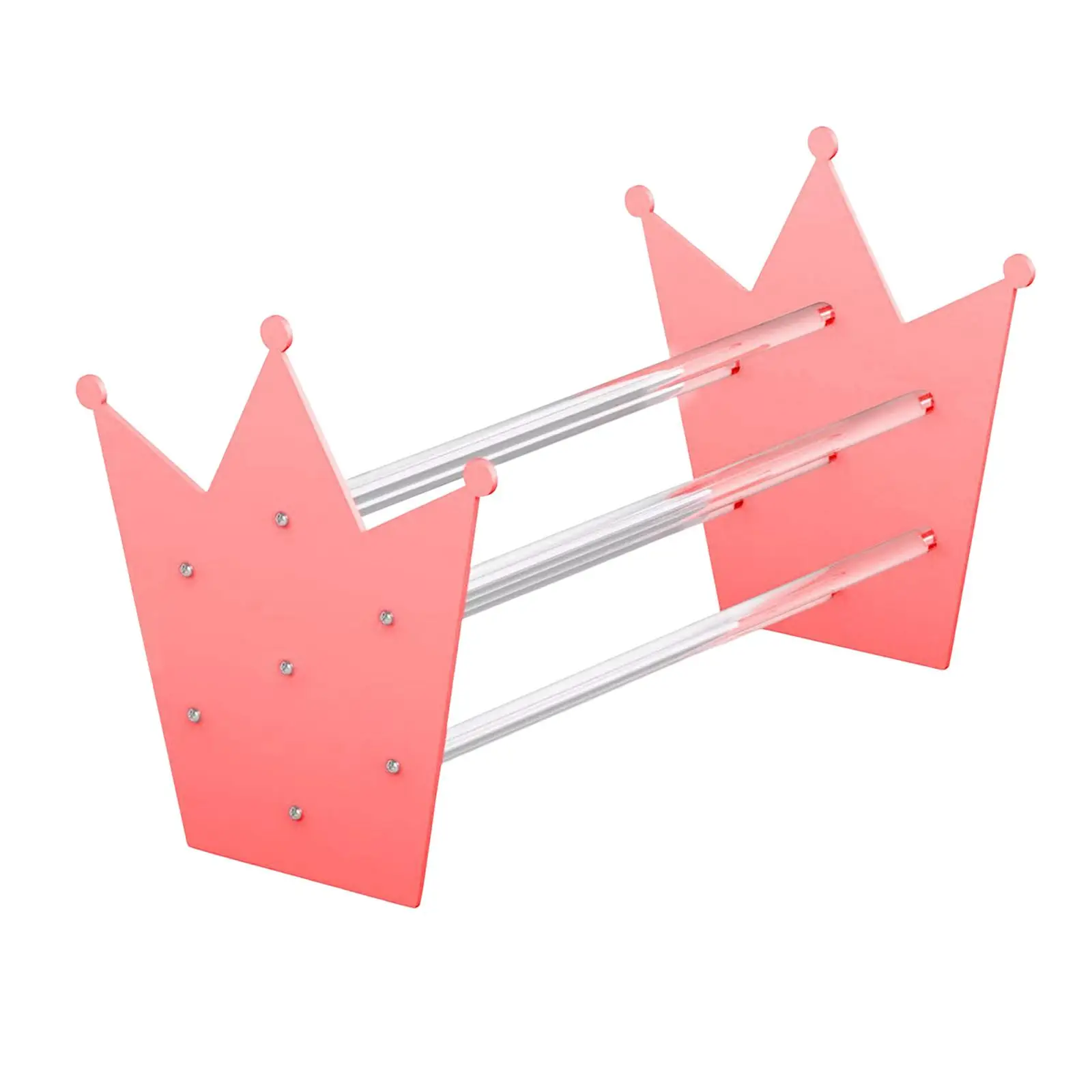 Crown Headband Holder Organizer Acrylic Easy to Assemble Hair Accessories Holder Headwear Storage Rack for Store Retail Girls