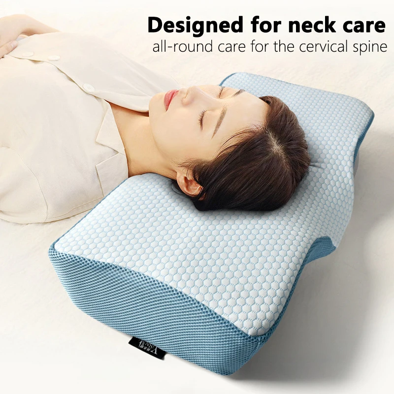 

Side Sleeper Pillow Neck Pillows for Pain Relief Sleeping Back and Shoulder Support Firm Contour Curved Pillows Shaped Pillow