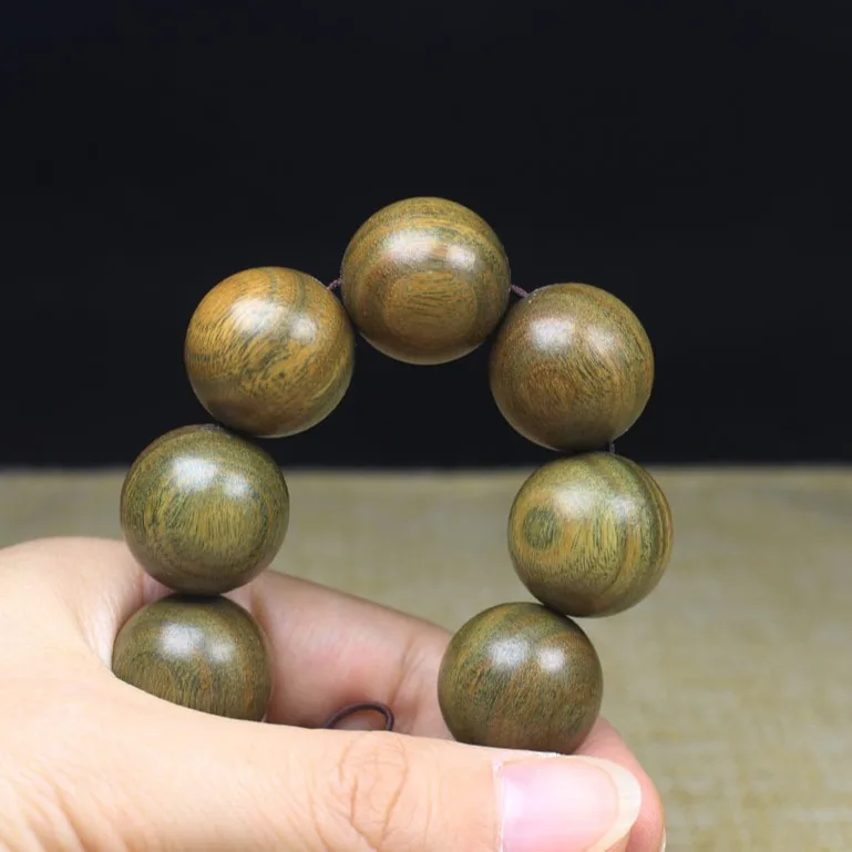 Guajacwood Wooden Buddha Beads Bracelet Rosary Bracelet Men's and Women's Long-Term Supply with Fragrance