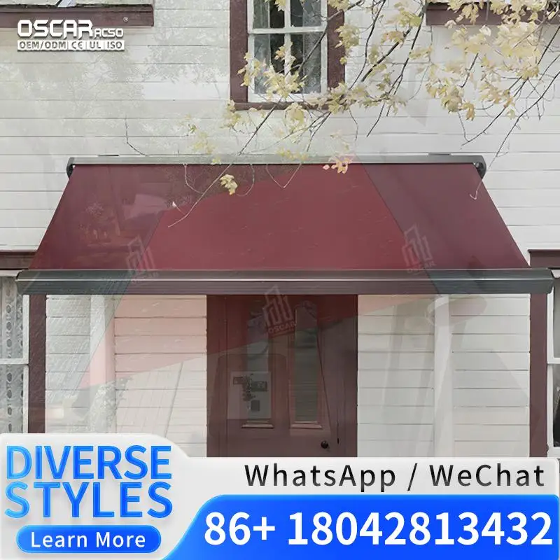 Customized Size Modern Aluminum Retractable Electric & Manual Awning Canopy for Outdoor Patio Balcony Retractable Awning