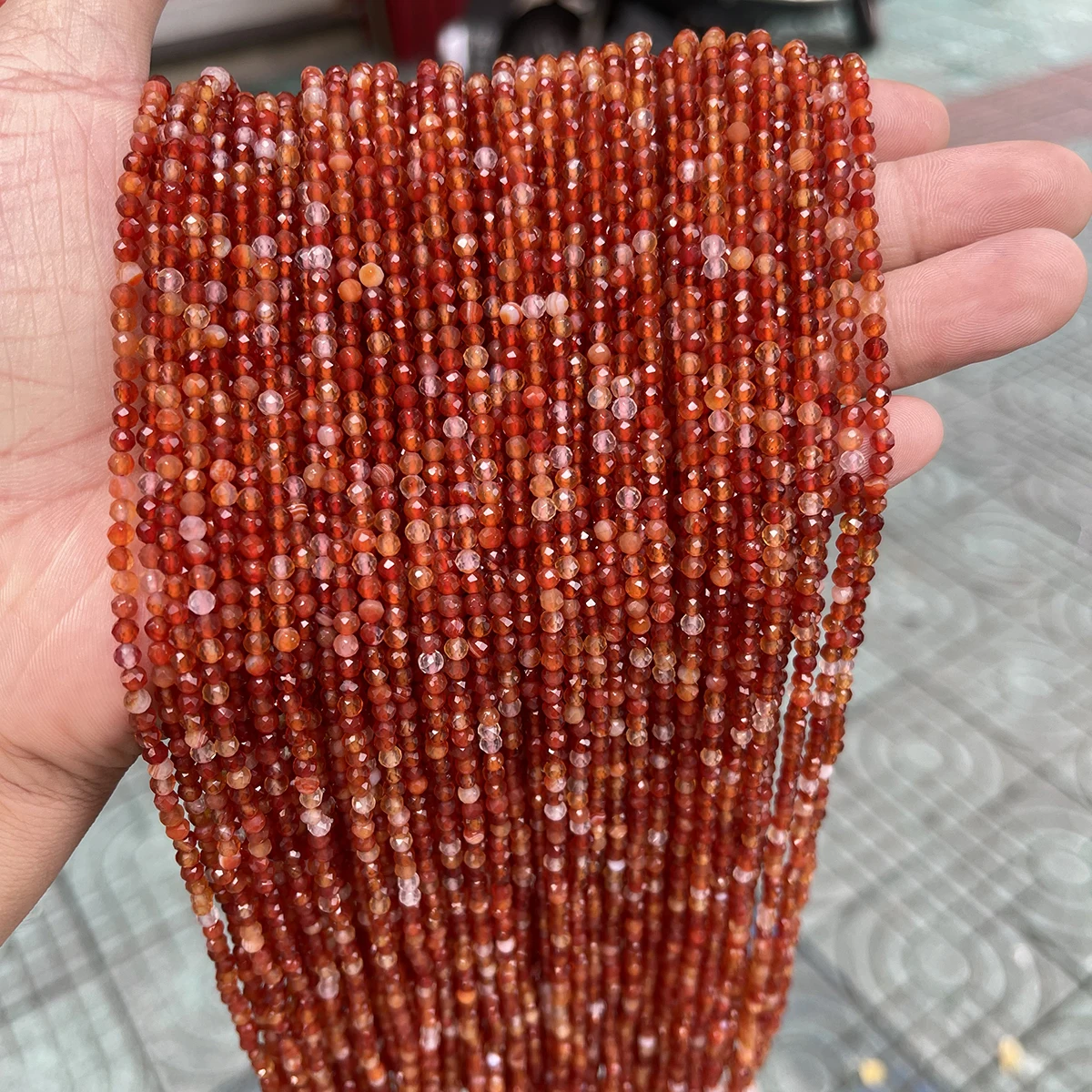 2 3 4 mm Faceted Natural Stone Amethyst Tourmaline Bead Loose Spacer Small Bead For Jewelry Making Necklace Bracelet Accessory view 2