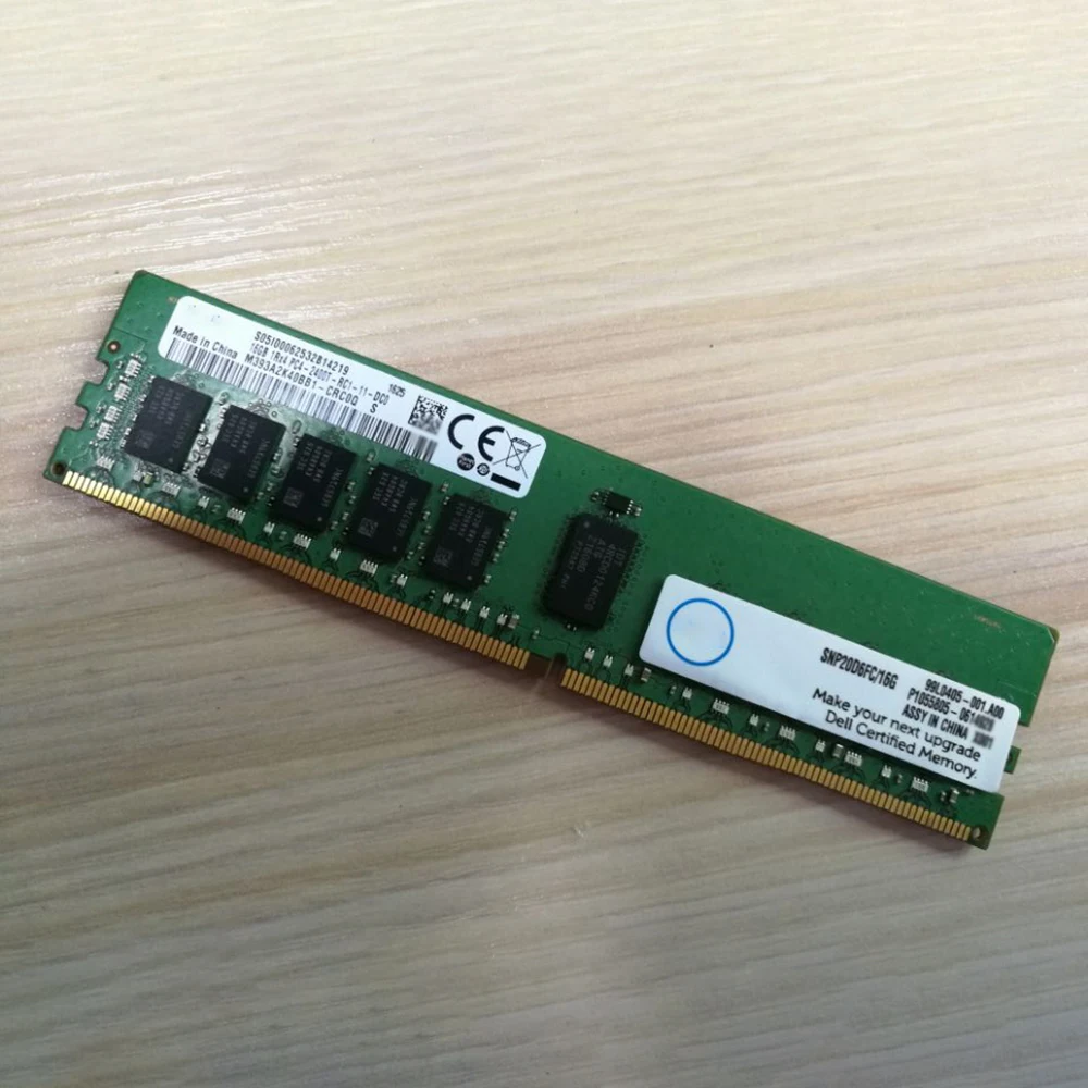 16G DDR4 PC4-2400T RDIMM para DELL R430 R730 R630 R930 Memoria RAM del servidor