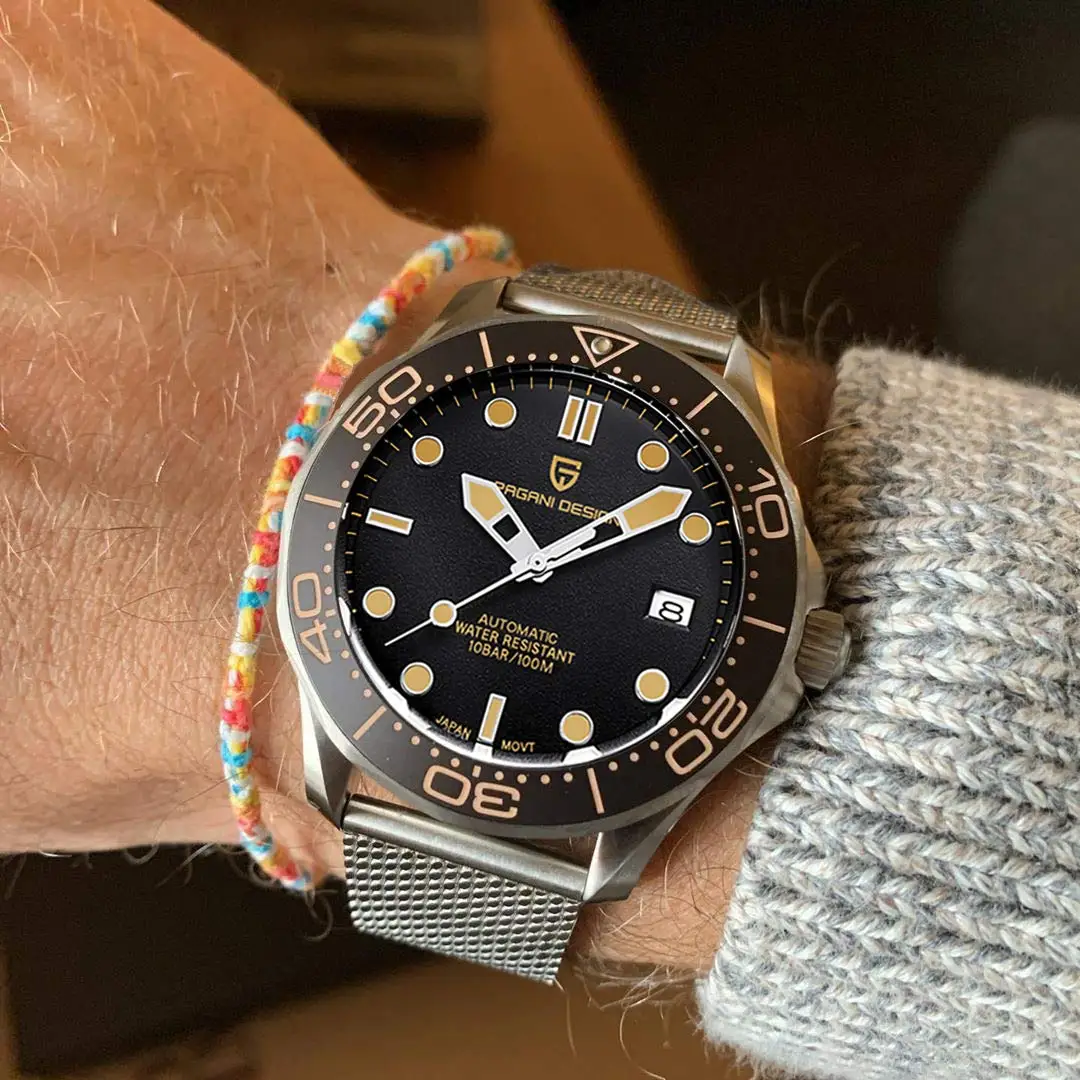 PAGANI تصميم موضة ساعة رجالي ساعات أوتوماتيكية للرجل العلامة التجارية الفاخرة الميكانيكية رجالي ساعات المعصم الياقوت مرآة الساعات