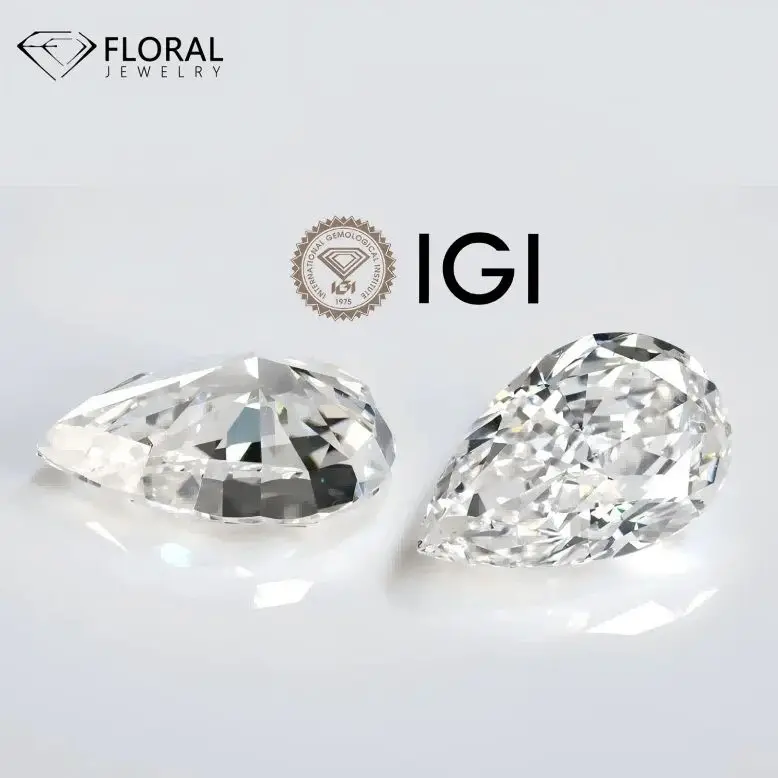 

Pear Shape Lab Grown Diamond 1 3 5CT DEF Color VVS VS Clarity Loose Stone for Jewelry Making