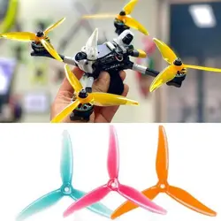 2 paia Gemfan 51466 V2 5 pollici 3 pale/Tri-Blade elica puntelli FPV motore Brushless per FPV Racing Drone 6 colori