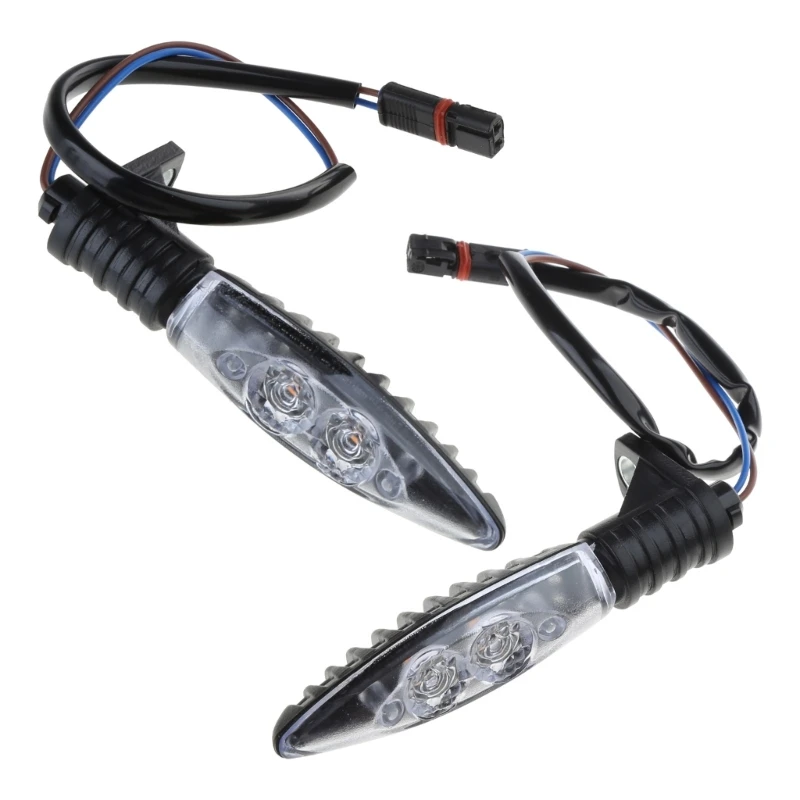 2PCS Mini Motorcycle S1000R LED Turn Signals Light Lamp