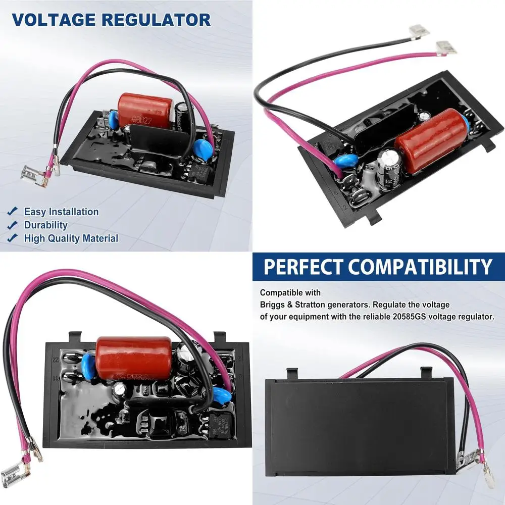 

20585GS Upgraded Age Regulator for Briggs & Stratton Generators, Black