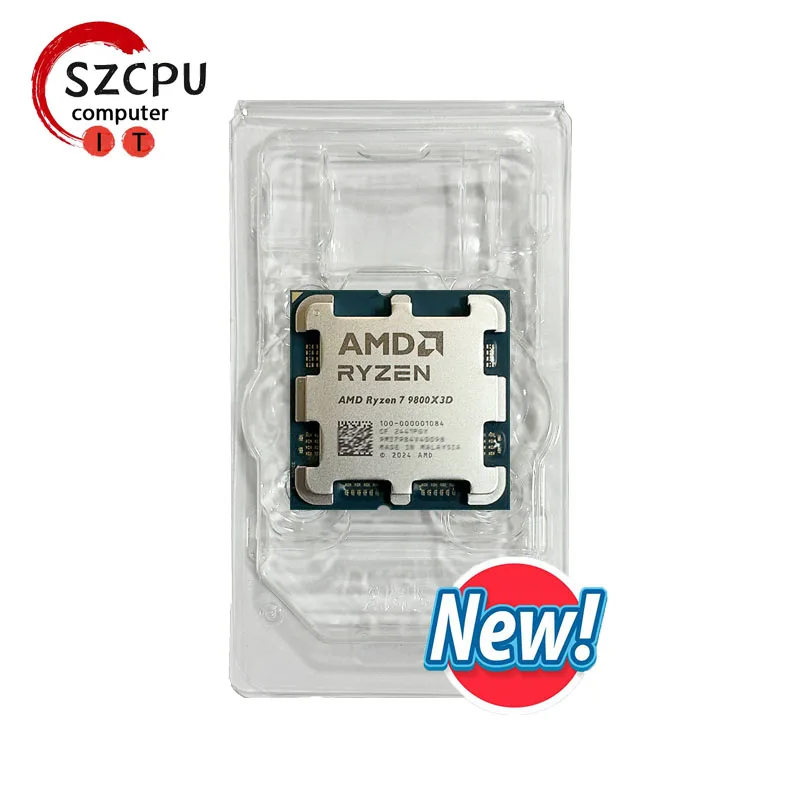 新しい AMD R7 9800X3D ライジン ™ 7 9800X3D プロセッサ、8C/16T 120W