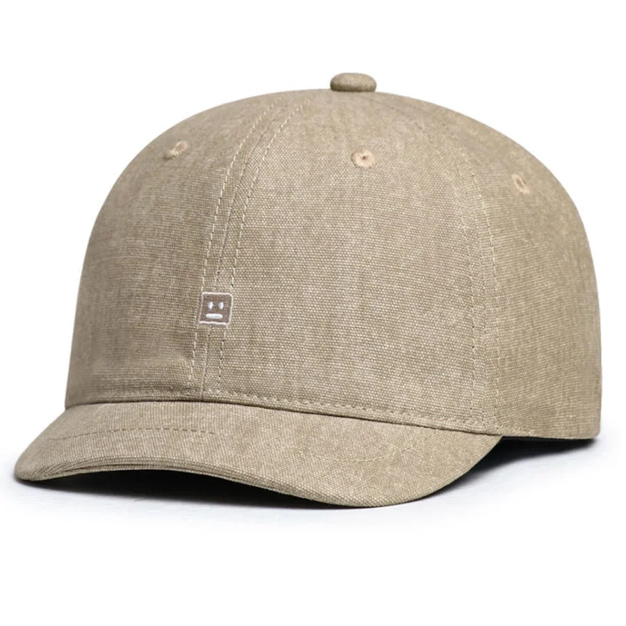 Short Brim Baseball Cap for Men and Women, Personalized Small Brim Hat, Minimalist Baseball Cap
