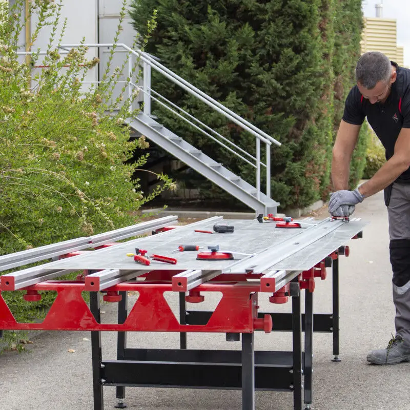 Large plate tile cutting countertop handling desktop workbench multi-functional operation demonstration stand