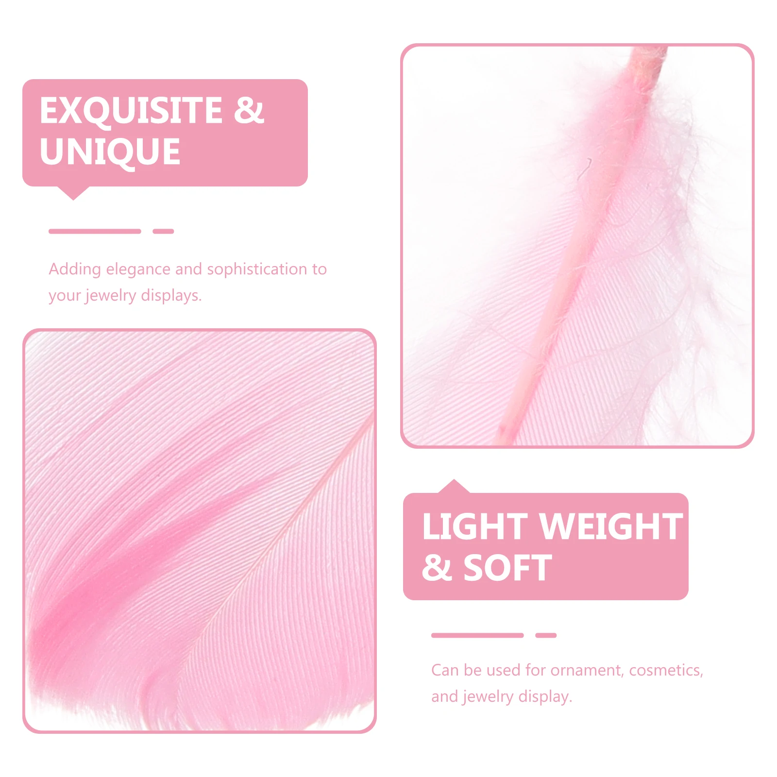 

15pcs Unique Plume Decoration Props For Jewelry Display Decorative Plumes Ornament Small Display Tools