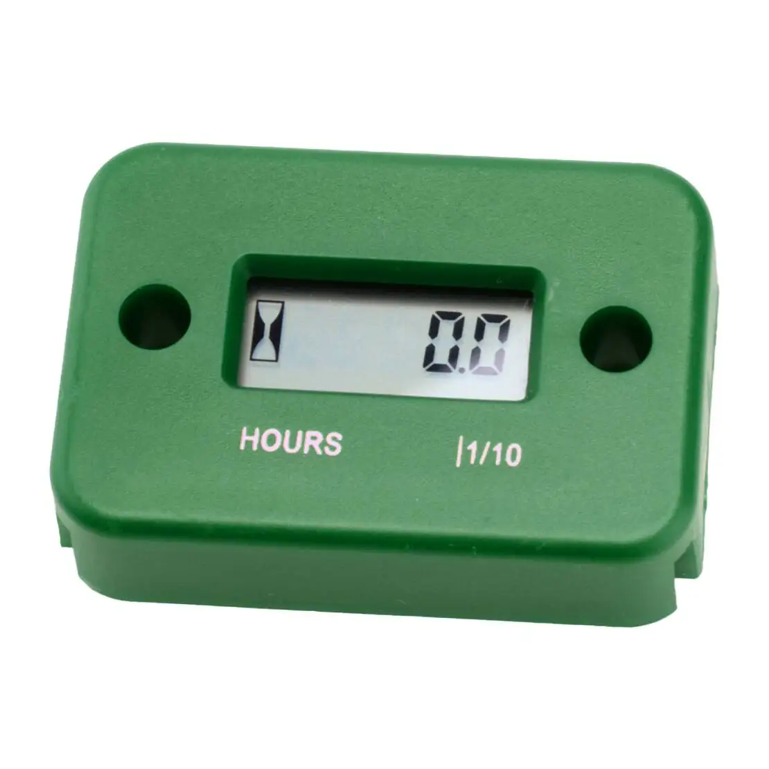 

Green Digital LCD Vibration Hour Counter Operating Engine Meter Fit for Generator ATV Snow Blower Skid Steer Loader Motorbike