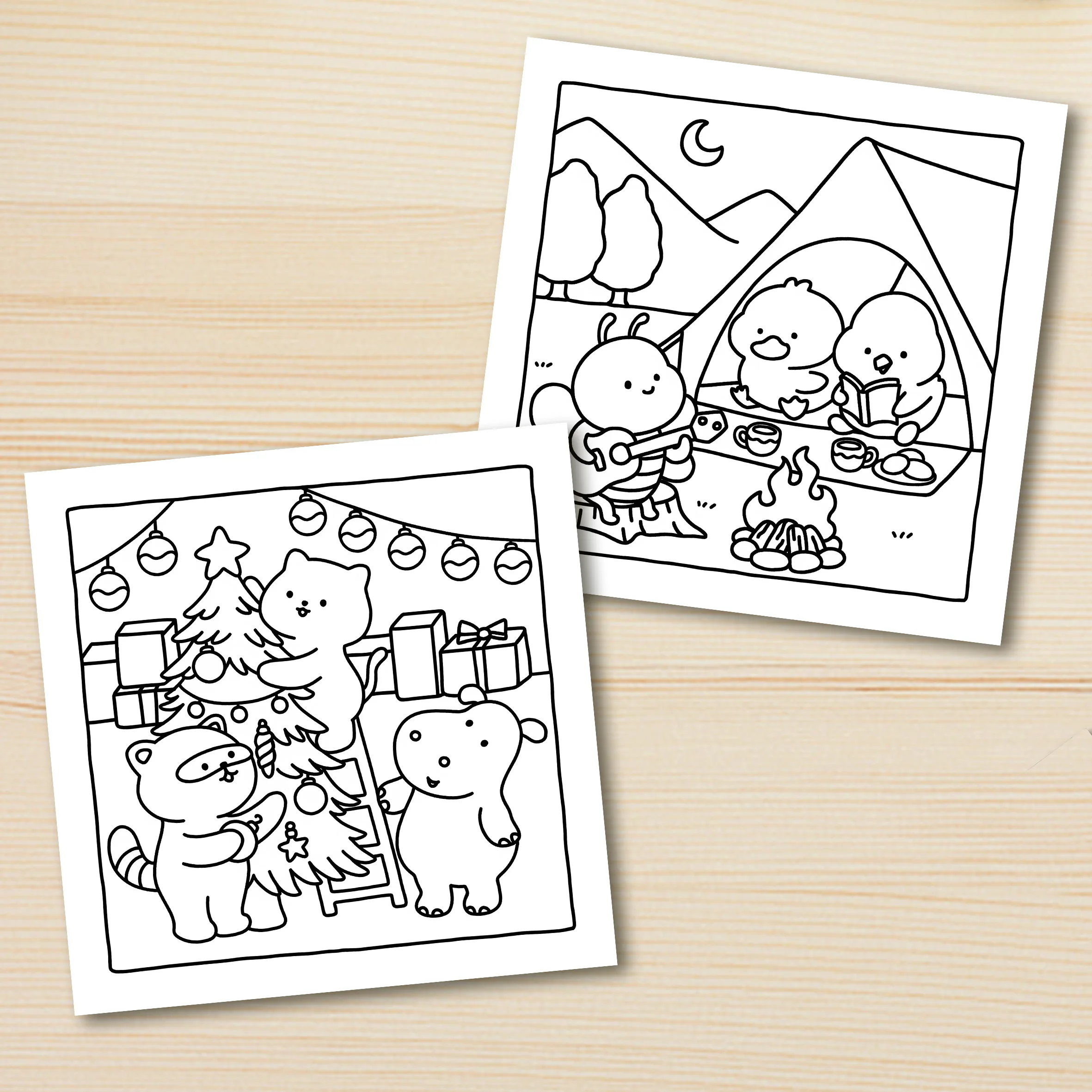 HYGGE VIBES Bold-easy Patterns Coloring Book for Adults Cute Drawing Book Perfect Gift for Party and Birthday