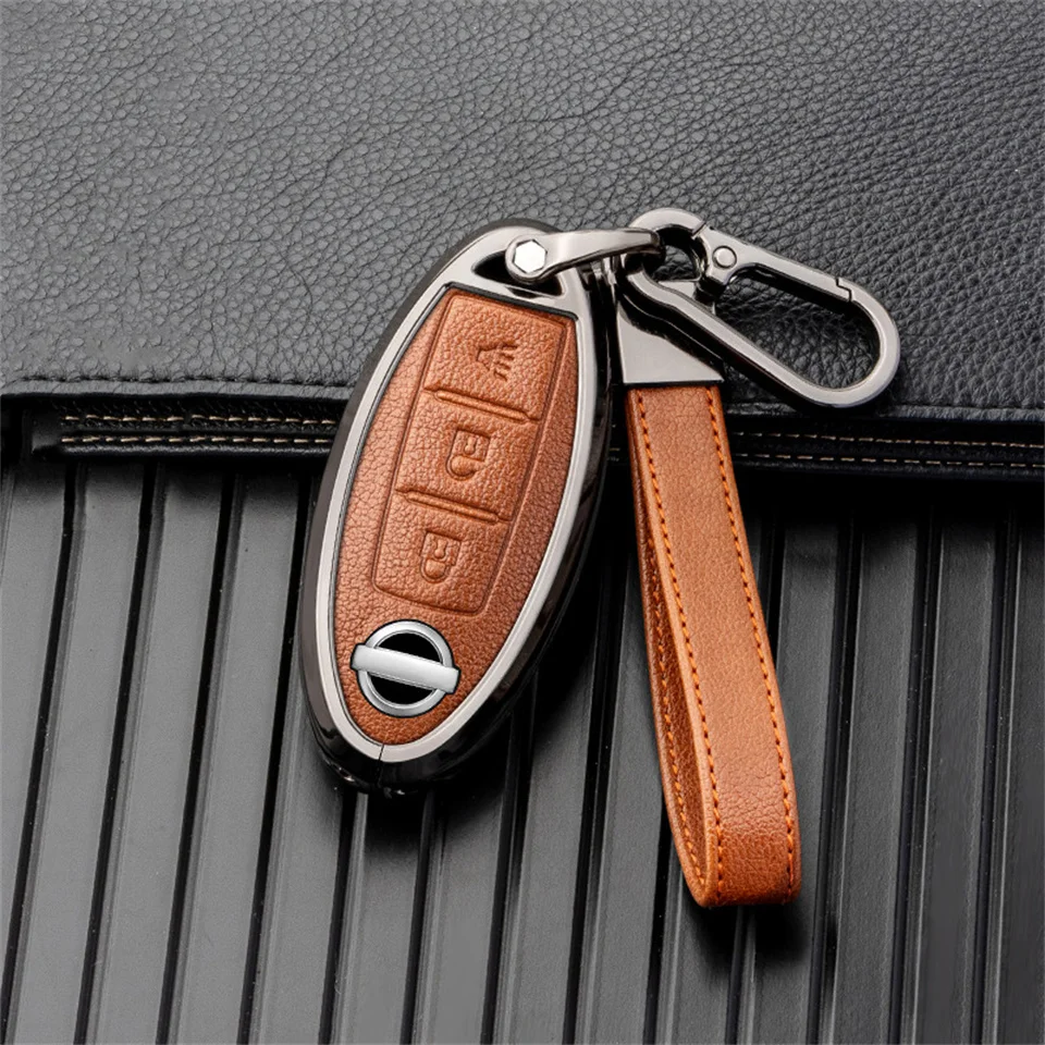 Car key cover case for nissan juke leaf micra k12 note patrol qashqai j11 j10 tiida versa x-trail xtrail x trail t32 Infiniti