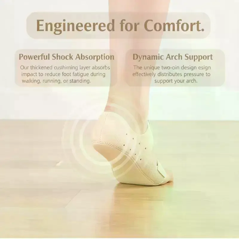 Shock Absorbing Foot Support Cushion 1 Pair Heel Protectors Relieve Inflammation for Running Basketball Sports Activities