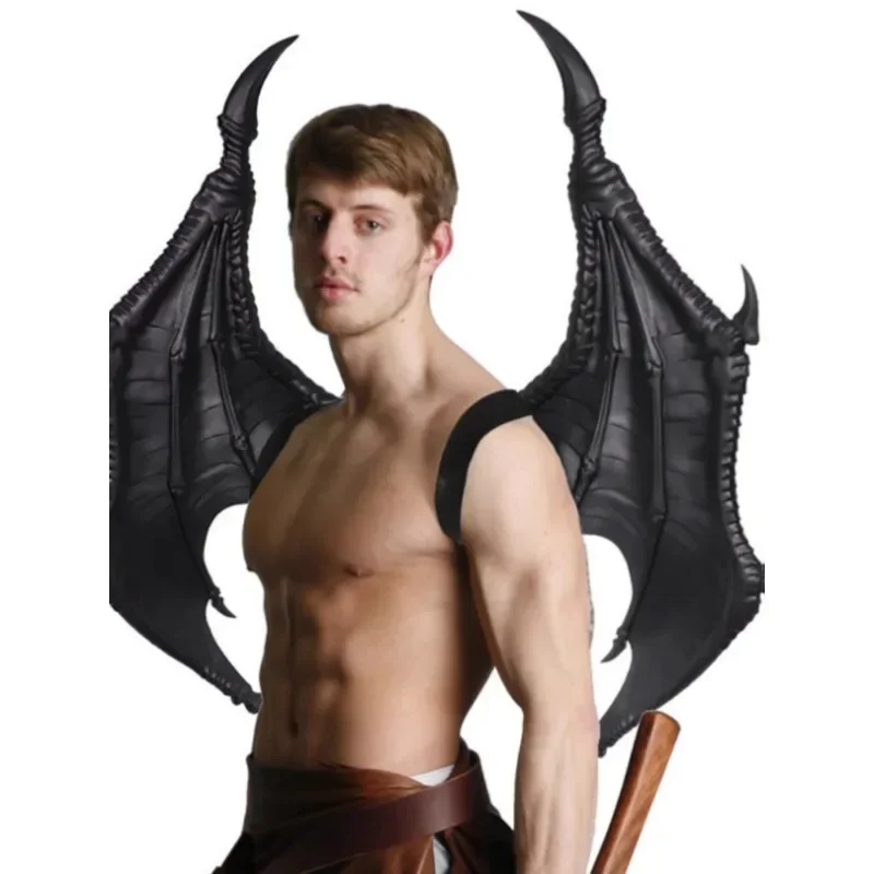 

Halloween Adult Dragon Devil Wings Props Men and Women Extra Large Feather Wings Ball Show