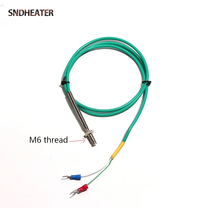 SNDHEATER Threaded Folding Screw Thermocouple 304 Stainless Steel 1M 2M 3M 4M 5M Hot Water Temperature Resistance Flexible Wire