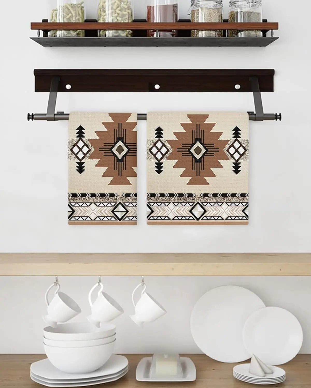 

Кухонные полотенца из микрофибры для сушки посуды, салфетки для рук, аксессуары для кухни в стиле Юго-Западного Дикого Запада