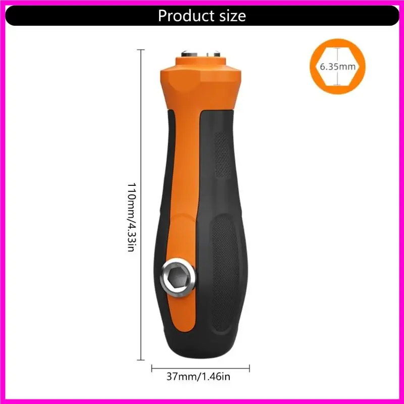 57BE 30mm Deep Hole Socket Wrench 4-14mm Long Bit Socket Nut Driver for Motorcycle or Car Repairs for Quick Changes