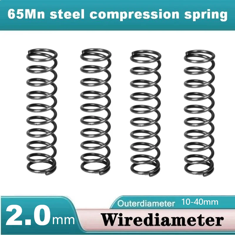 2.0mm Steel Compression Spring High Strength Shock Absorber Spring Customized Size for Mechanical Equipment