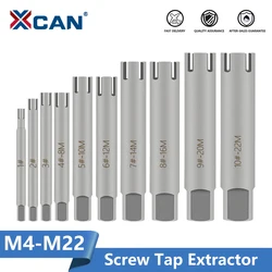 XCAN Damaged Screw Tap Extractor 5 6 10pcs M4-M22 Broken Screw Tap Remover Tool Wrench Set Drill Bit