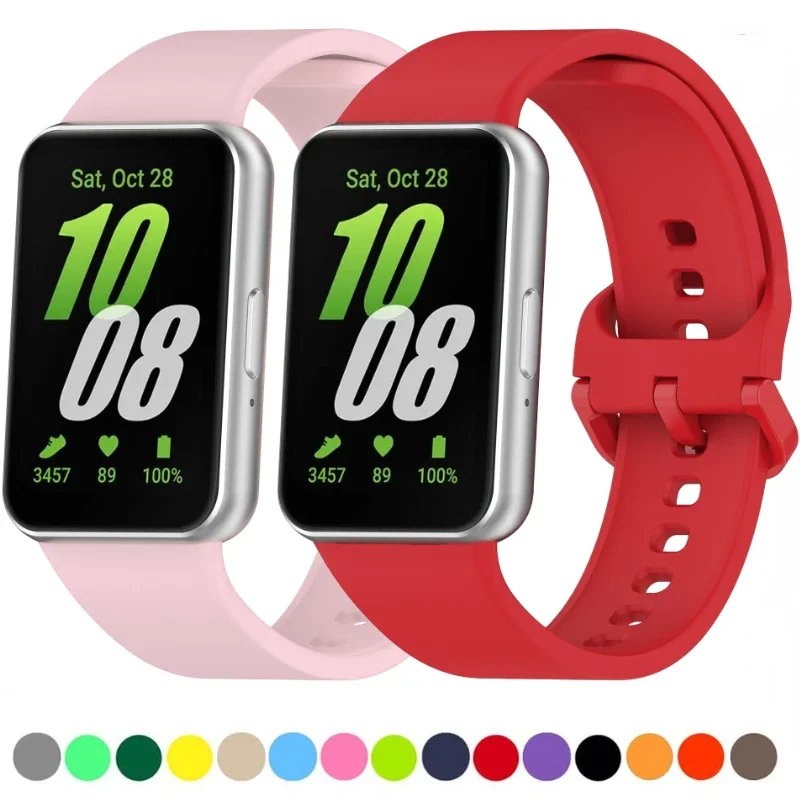 

Sports Silicone Strap For Samsung Galaxy Fit 3 Band Smart Bracelet Correa Wristband For Galaxy Fit 3 R390 Official Strap