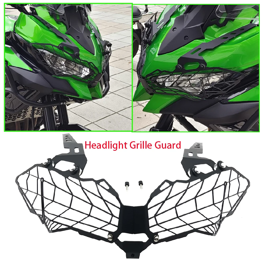 Fits for Kawasaki Versysy 1000 LT SE ABS KLZ1000 2019-2024 Motorcycle Headlight Guard Front Headlamp Grille Shield Cover