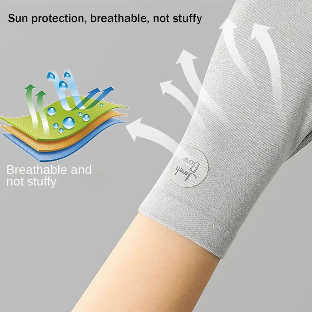 Guantes finos de ciclismo para mujer con pantalla táctil y protección solar - imagen 3
