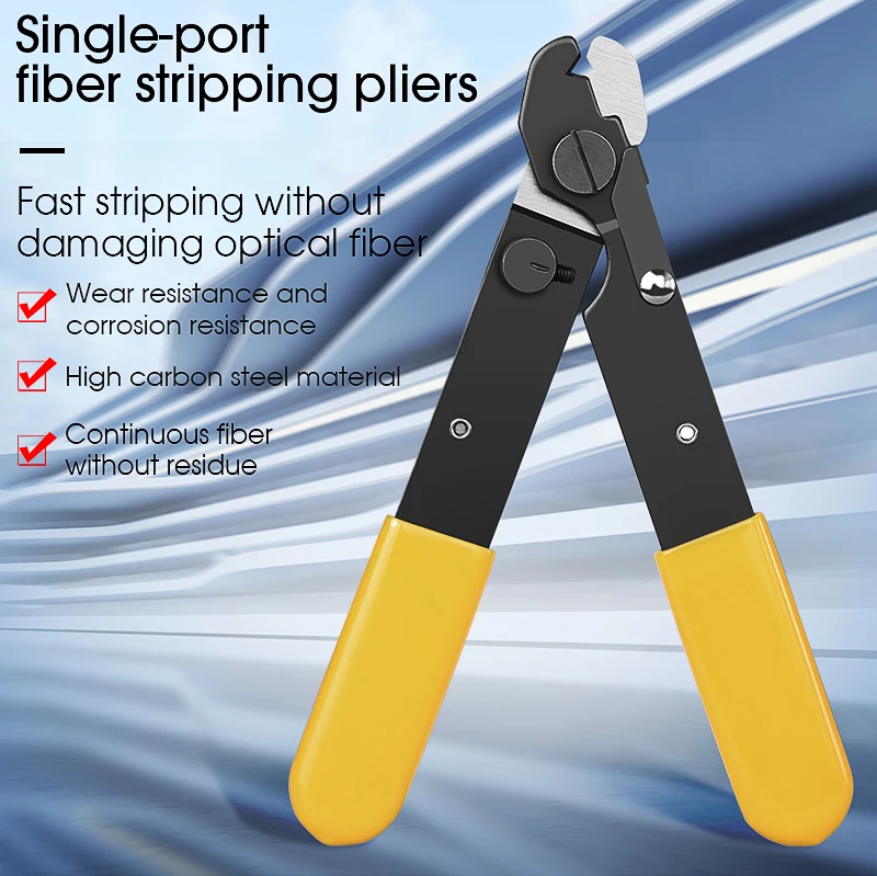 2PCS FO103-S Three-port Fiber Optical Stripper/ Pliers/ Wire strippers FTTH Tools Optical Fiber Stripping Pliers