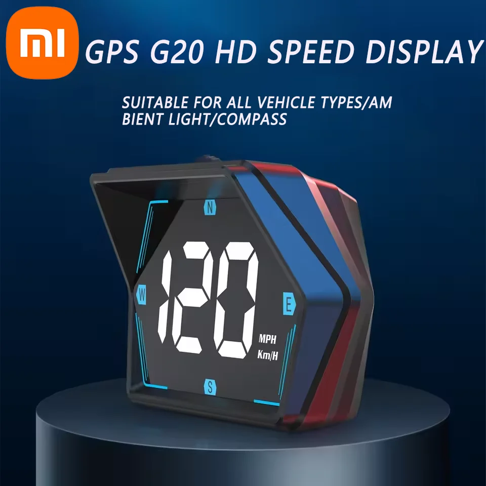 Xiaomi Hud Gps Araba Dijital Kilometre Head-up Ekran Güvenlik Aşırı Hız Alarmı Hız Pusula Aksesuarları Elektrikli Ev Aletleri