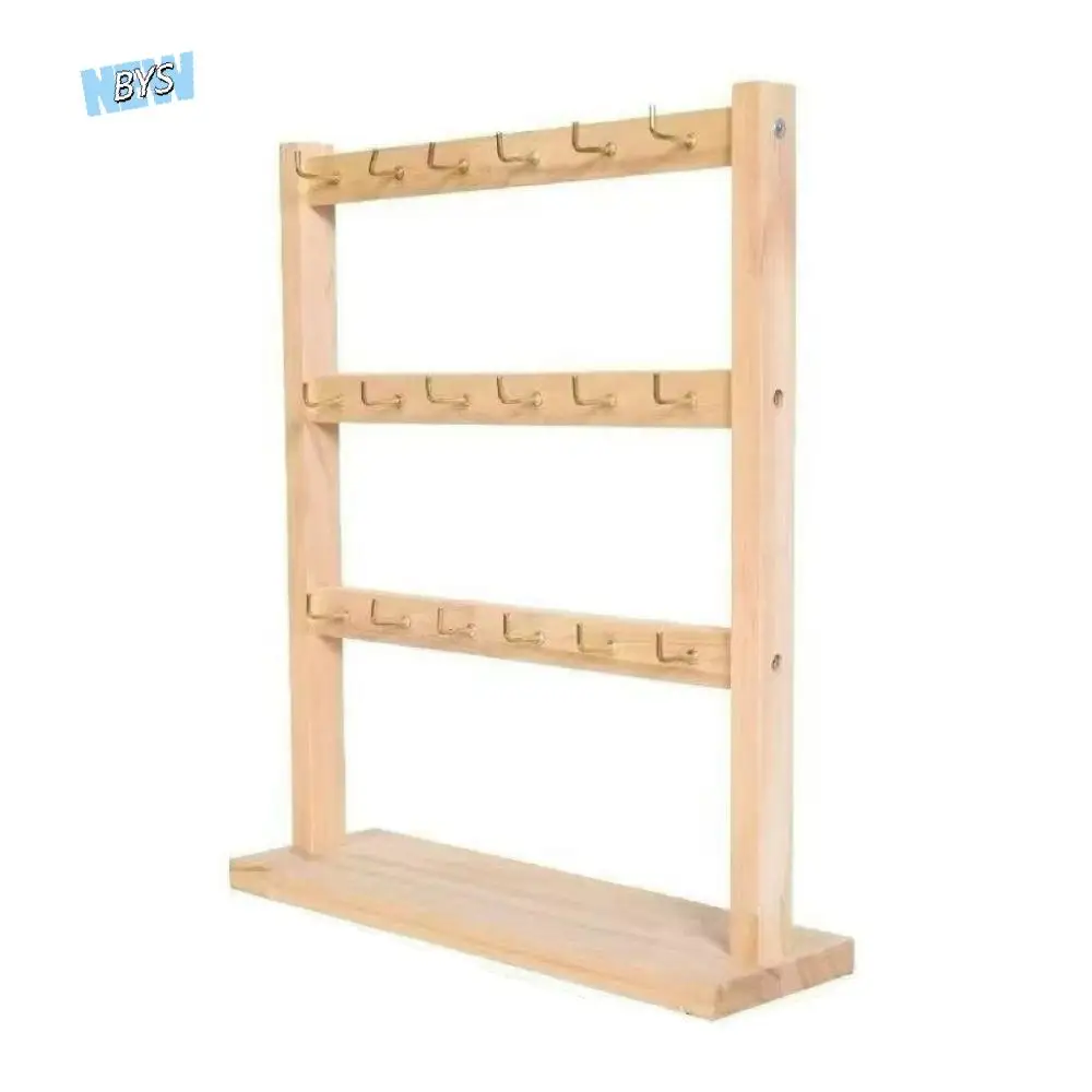

Stable Structure Jewelry Storage Rack with Hook Stylish Jewelry Display Stand Classic Design Durable Bracelet Necklace Organizer