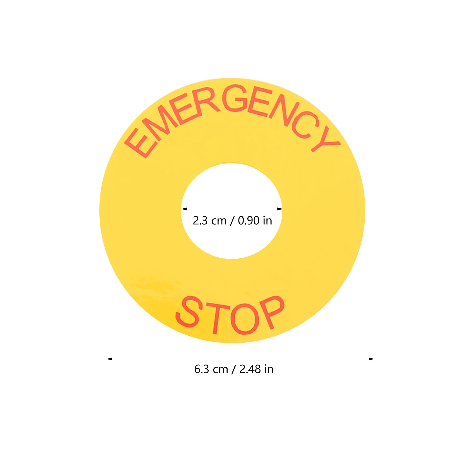 10 قطعة ملصق توقف الطوارئ علامة تحذير الآلات الصناعية ملصق لاصق متين للسلامة المدرسية في مكتب المصنع #6