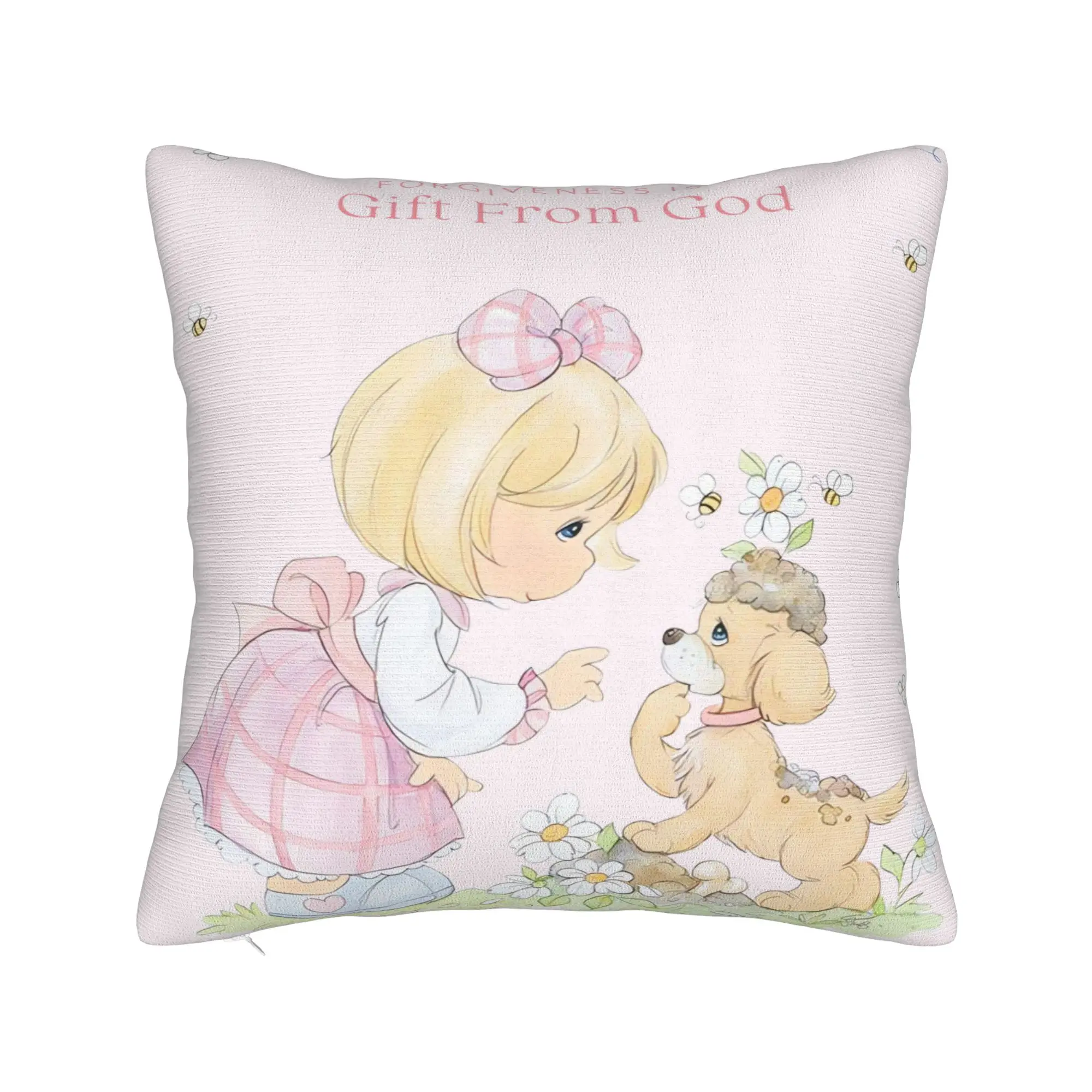 Precious Moments Various Pillow Cover  Funny Pillow Case For Sofa Car Home Decor Comfy Pillowcases Birthday Present