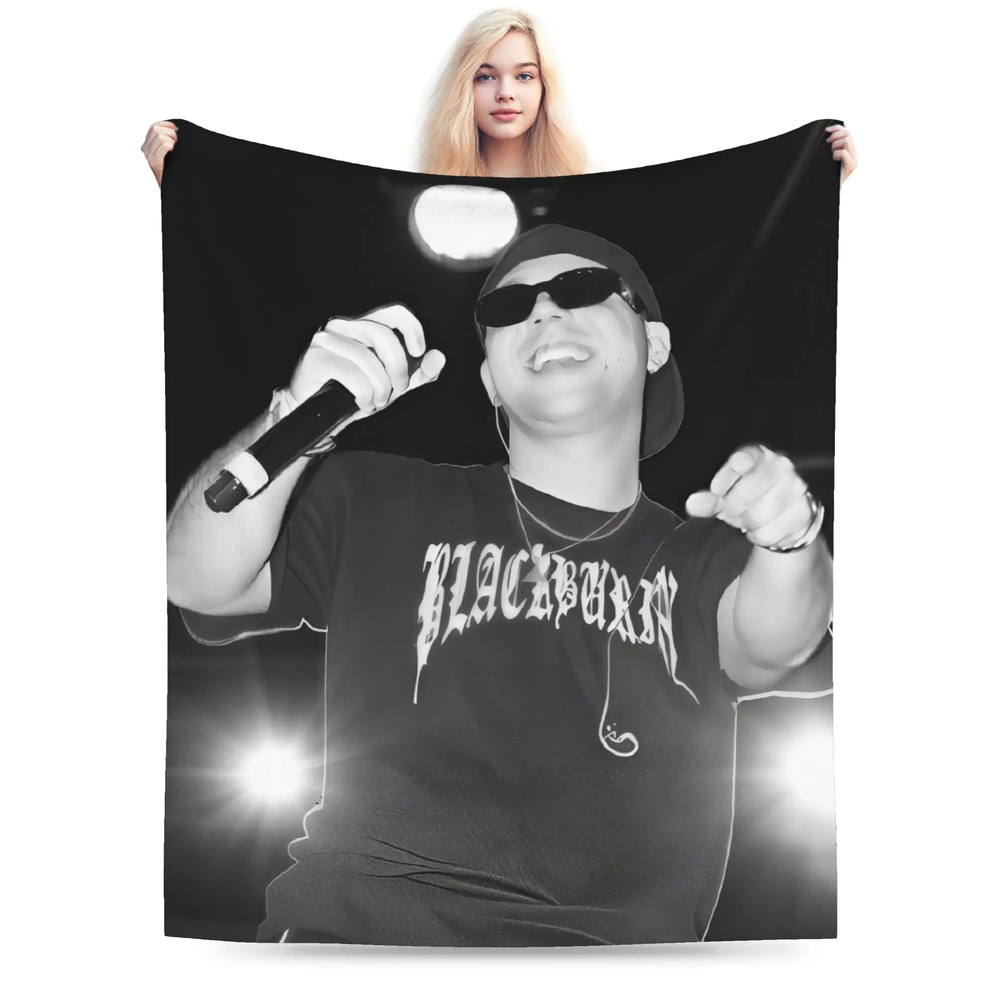 Custom Sofa Fleece Quevedo Concert Throw Blanket Warm Flannel Spanish Blankets for Bedroom Travel Sofa Quilt