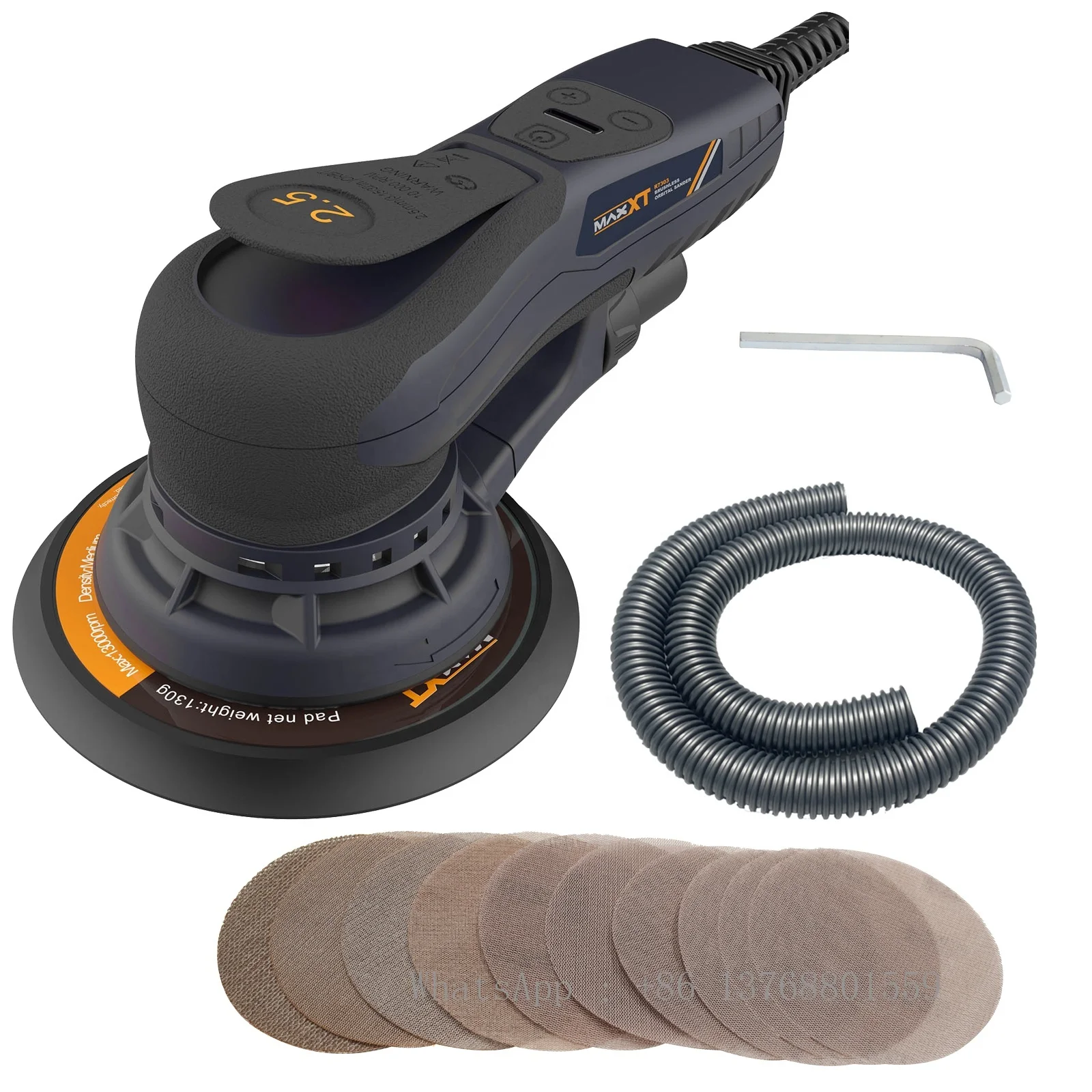 Burley Wholesale Brushless Random Orbit Electric Orbital Sander 5Inch 6 Inch Pad Size