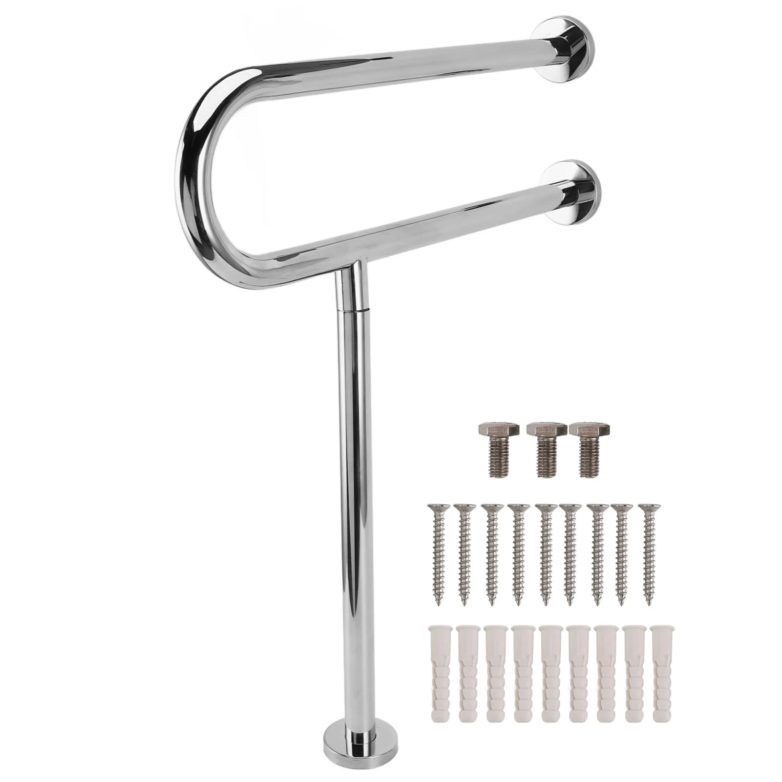 

Handicap Grab Bars for Bathroom 27.6 Inch Toilet Safety Handrail Stainless Steel Hand Support Rail for Seniors Elderly