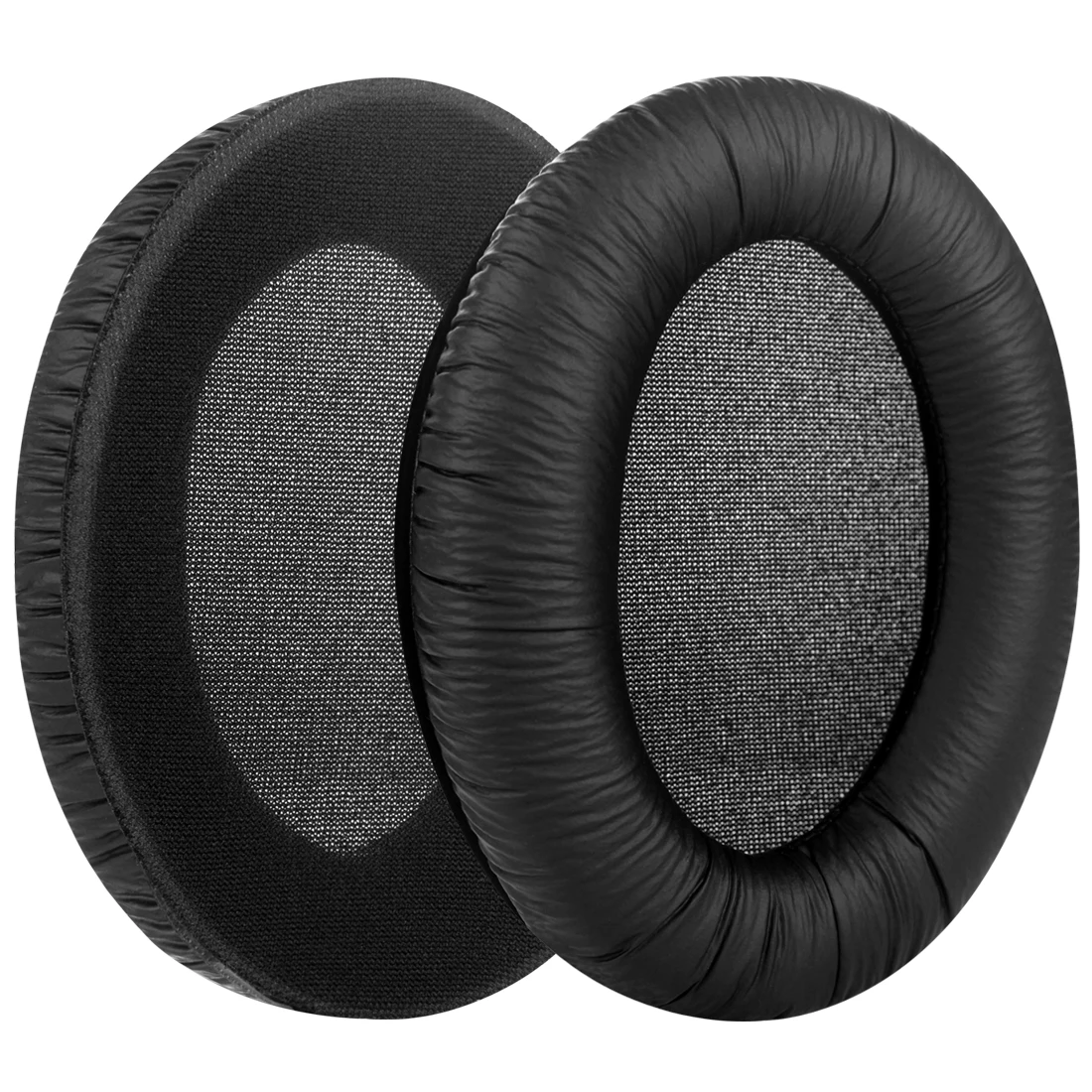 Geekria QuickFit Leatherette Replacement Ear Pads for Sennheiser HD180, HD201, HD449 Headphones Ear Cushions, Headset Earpads