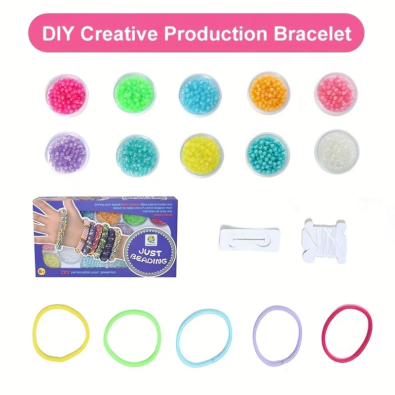 DIY Charm Bracelet Making Kit - Beading Woven ， Perfect Christmas Gift Birthday Festival Set for Girls Who Love Crafting